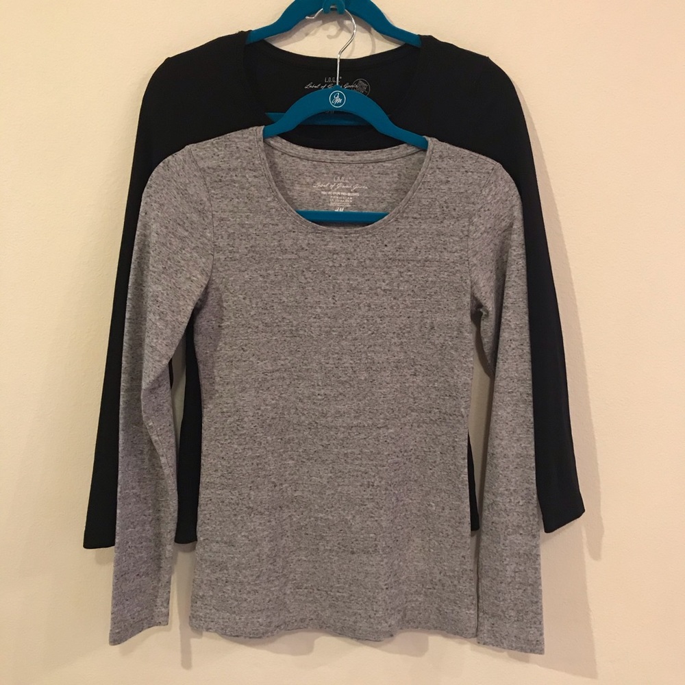 💥2 for 1 💥Black and Gray basic long sleeve